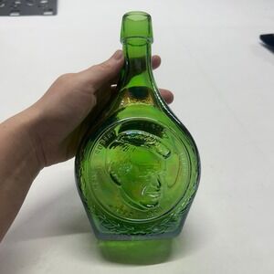 Wheaton Green Glass Bottle RFK 1925–1968 Robert F‎ Kennedy Commemorative Vintage